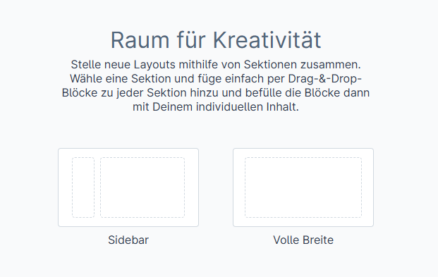 Choose layout