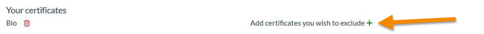 Add certificates