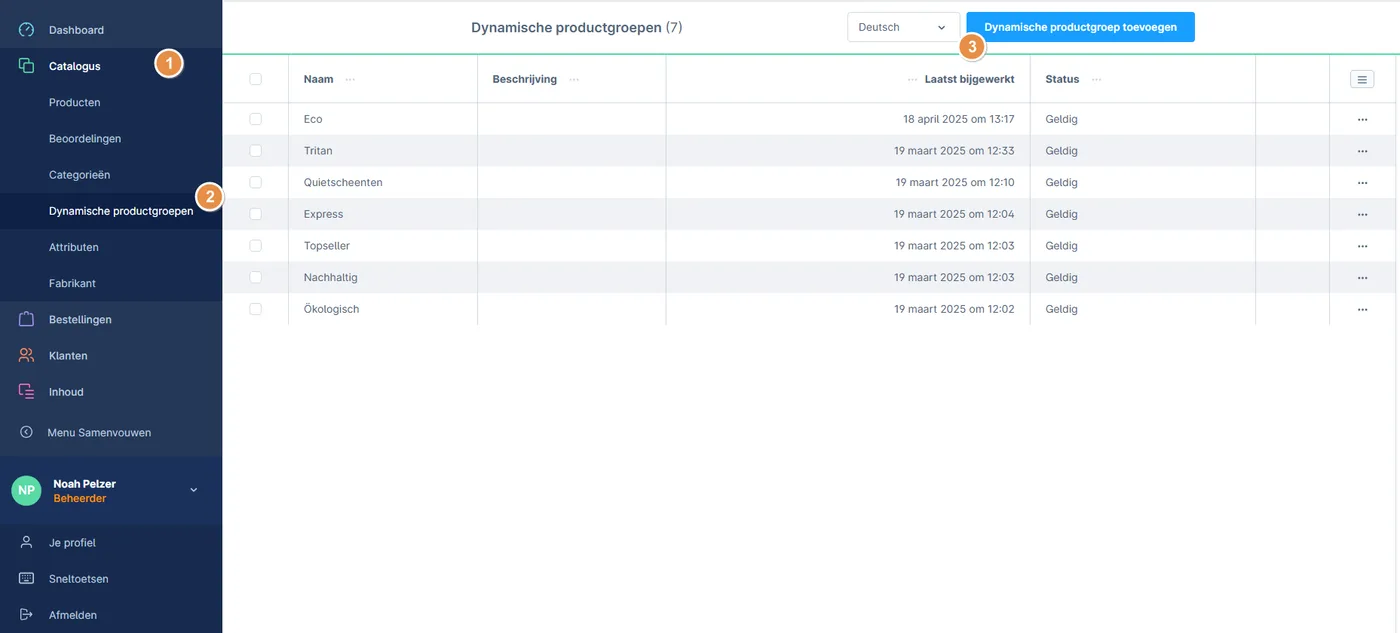 Create product group