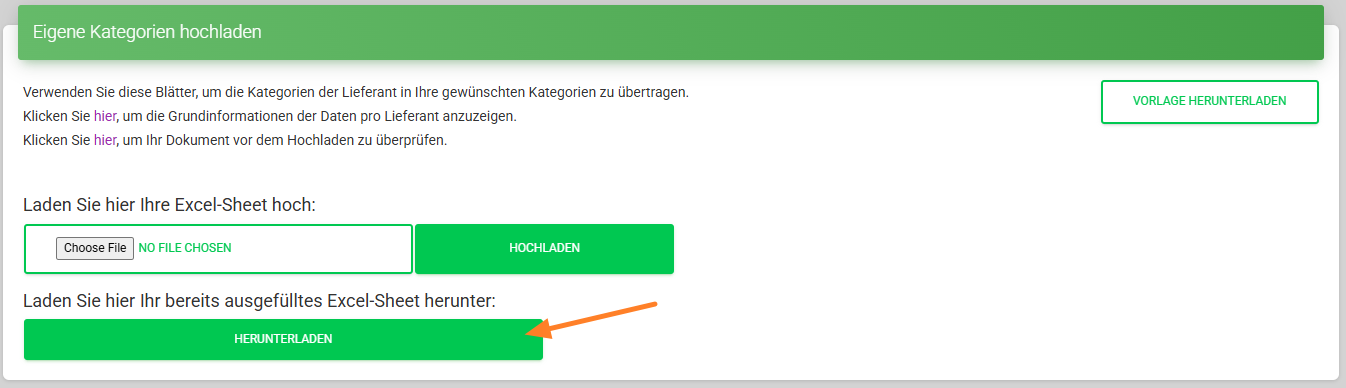 Download the last excel sheet