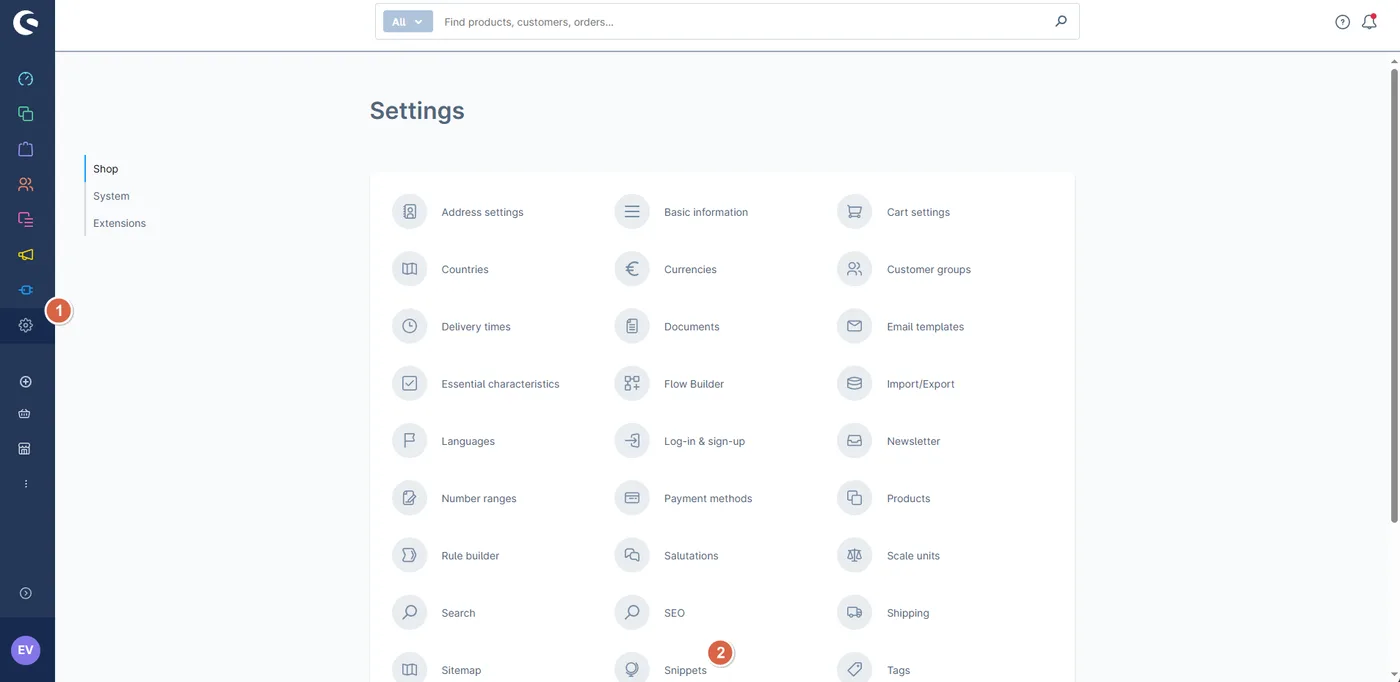 Search for snippets