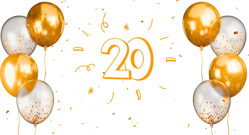 Promidata 20 years anniversary banner