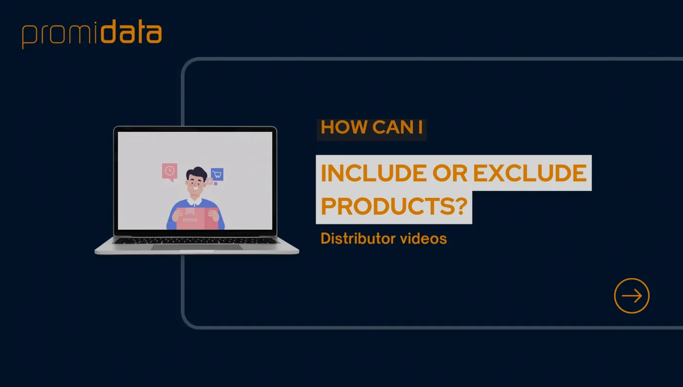 How do I include or exclude products from my product range?